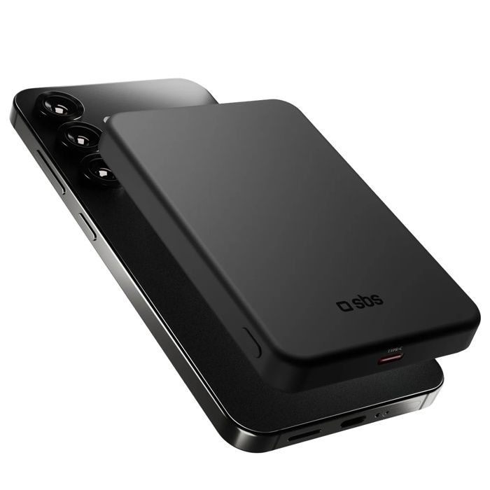 Batterie externe sans fil Mag Power Qi2 5000 mAh MagSafe USB-C PD 20W - Noir