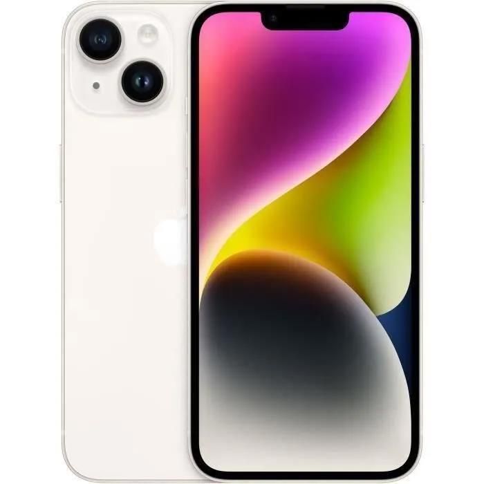 APPLE iPhone 14 256 Go Starlight - Débloqué - Reconditionné - Excellent état Reconditionné - Apple reconditionné disponible sur Cdiscount Seconde Vie