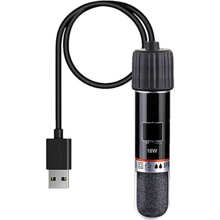 Chauffage daquarium USB 10 W Mini barre chauffante avec thermostat Chauffage tortue daquarium pour petits aquariums