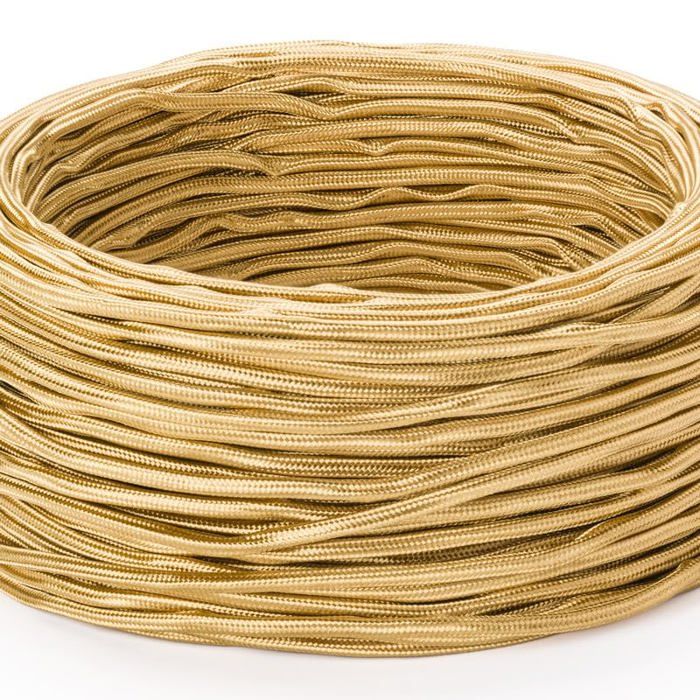 Câble dalimentation textile extra fin pour lustres 5 m/5 m couleur: or câble dalimentation fin à 3 fils 3 x 075 mm2 avec câble