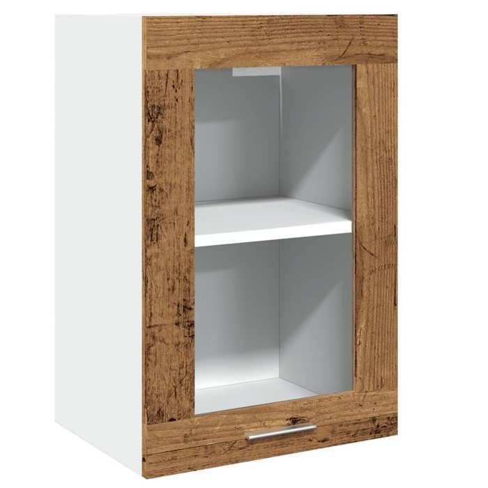 NEW Meuble stockage - vidaxL - Vitrine suspendue Lyon Bois ancien 40x31x60 cm - bois dingénierie - Meuble Rangement23807