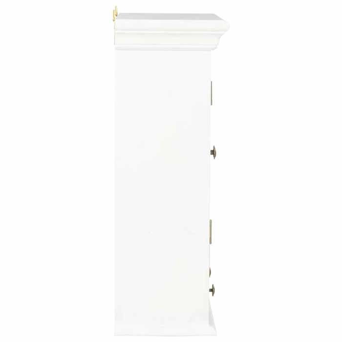 Meuble mural de cuisine - vidaXL - Bois dingénierie - Marron et blanc - 2 tiroirs - 2 portes - 49 x 22 x 59 cm 40904