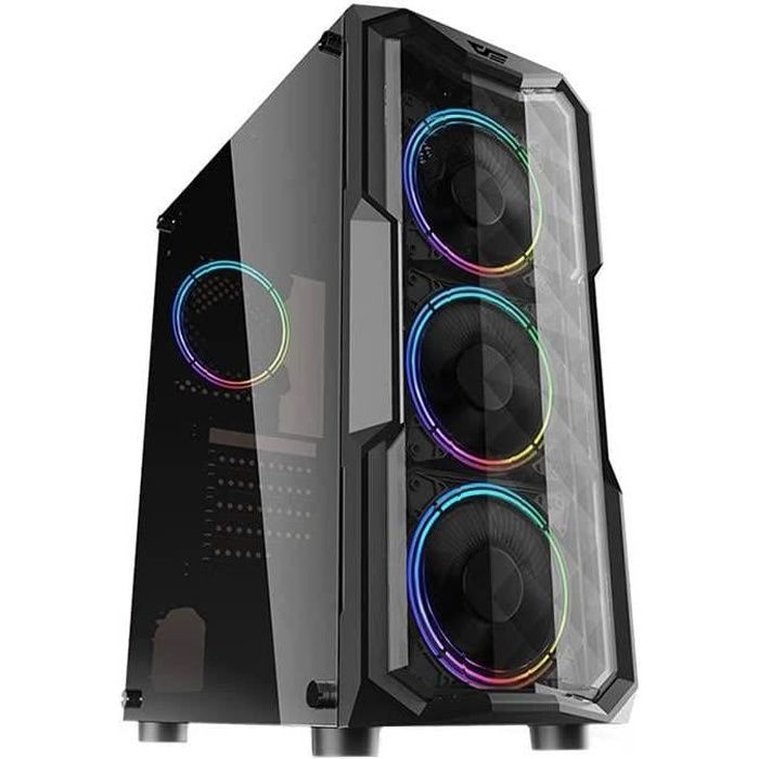 Boîtier PC - darkFlash - Aquarius - Acrylique - Anti-poussière - Transparent - ATX