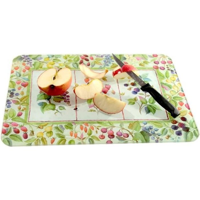 Verre à découper planche à découper Plan De Travail économiseur Tropical Feuilles Feuilles Tropic 60x52