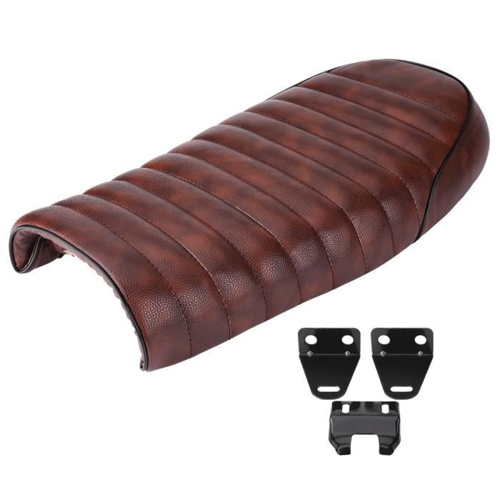 Universel Selle de Siège Support Couverture Moto Cuir Noir Universel Selle de Siège Support Couverture Moto Cuir Noir