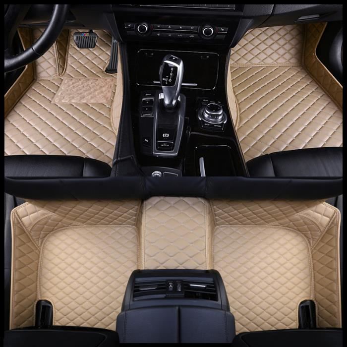tapis voiture accessoire voiture voiture accessories Tapis de sol de  voiture en cuir sur mesure intérieur de - Price For 5 seats[I]