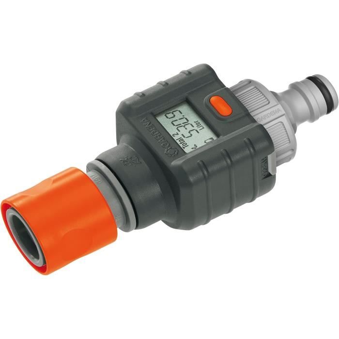 Compteur D'eau Numérique OBEST - Mesure Débit, Consommation - Filetage Laiton - Pour Tuyau Arrosage, Robinet