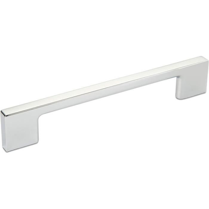 Poignée De Meuble Aluminium Satiné, Entraxe 128 Mm