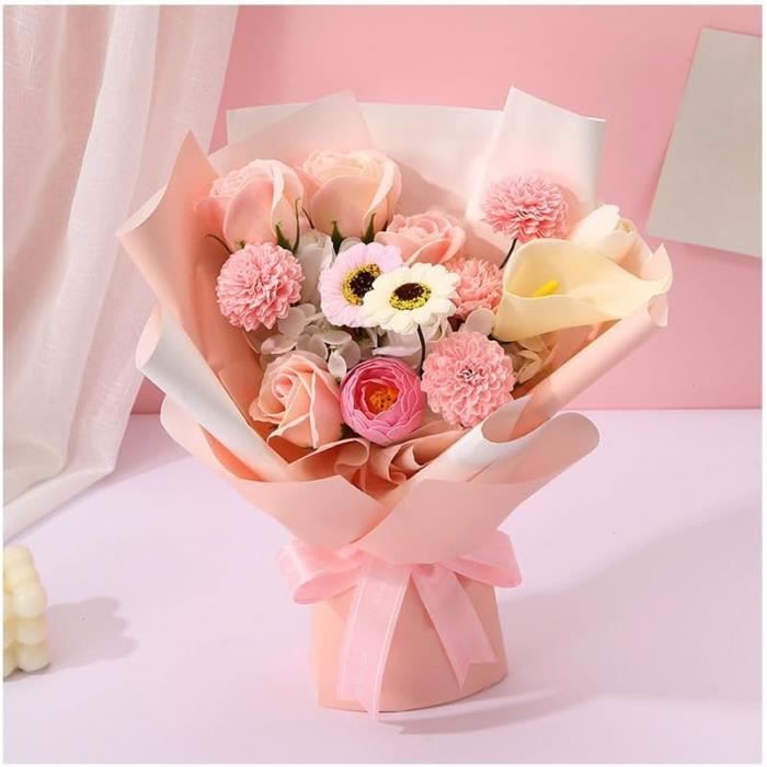 TingingYuli Kit Créatif Bouquet De Fleurs En Tissu Pour Enfants De 4 à 8 Ans – DIY Rigolo, Cadeau Anniversaire Fille 3-9 Ans (vert)