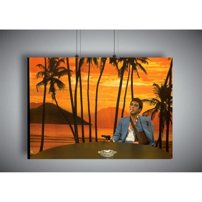 Poster TONY MONTANA SCARFACE MIYTHICAL SZENE Wall - A4 (21x29,7cm)