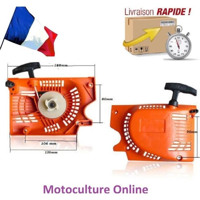 Lanceur De Rechange Pour Tronçonneuse 2500 25CC - Pièce De Moteur - Compatible Modèles Spécifiques