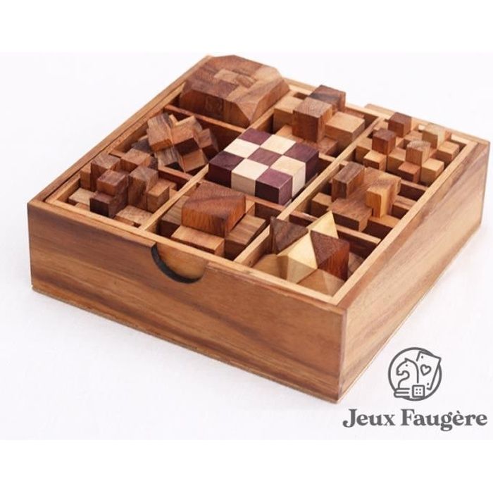 Cassetête en bois COFFRET EN BOIS 9 CASSETETE La cave Cdiscount Cassetête en bois COFFRET EN BOIS 9 CASSETETE La cave Cdiscount