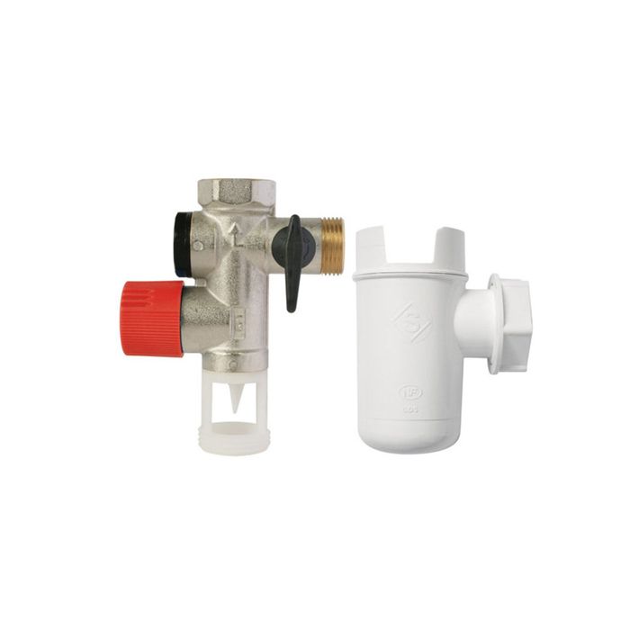 Raccord Y Laiton 1/2" - Vanne 3 Voies Avec Robinet D'arrêt, Pour Division Tuyau Eau, Douche, Machine à Laver