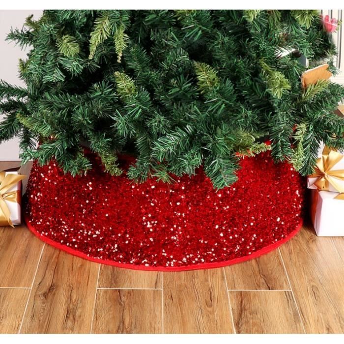 2 Mini Jupes Pour Sapin De Noël 15 Cm Rouge Vintage - Décoration De Noël Hungdao - Neuf
