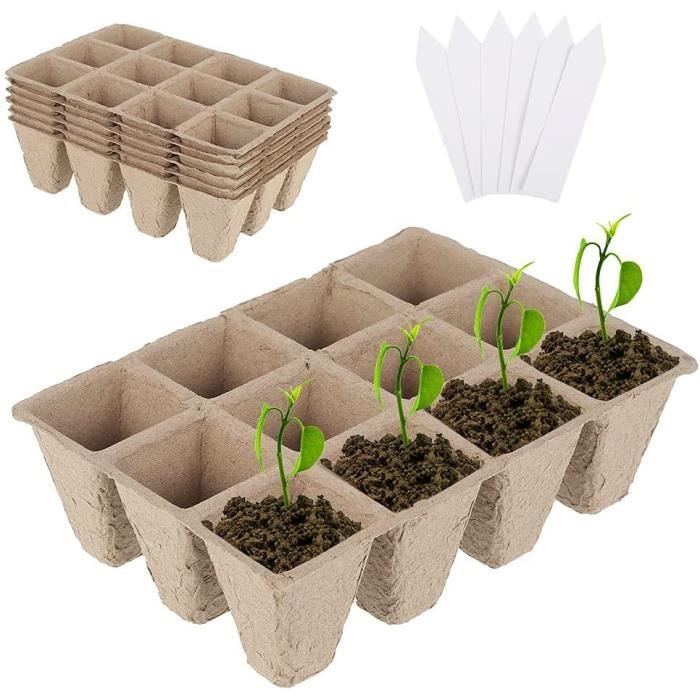 Kit de plateau de démarrage de graines de 80 cellules, kit de démarrage de  semis de semis de dôme d'humidité, 100% nouveau