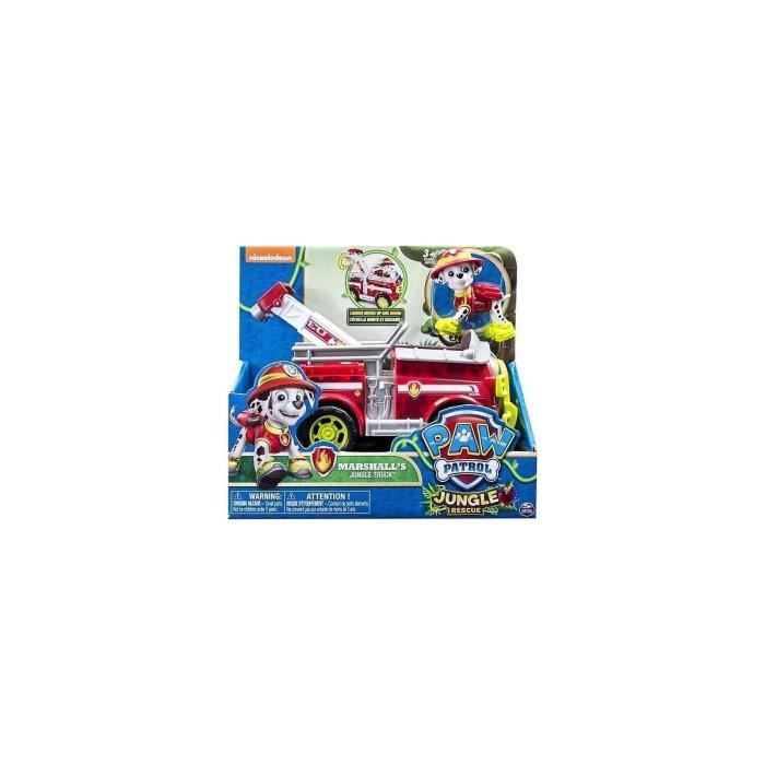Figurine Et V/éhicule De La Pat/’Patrouille Dans La Jungle Paw Patrol Jungle Rescue Marcus Et Camion De Pompier