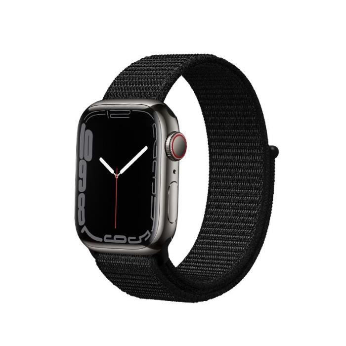 Bracelet - Crong Reflex Sport - Apple Watch 42/44/45 mm - Noir - Léger et respirant
