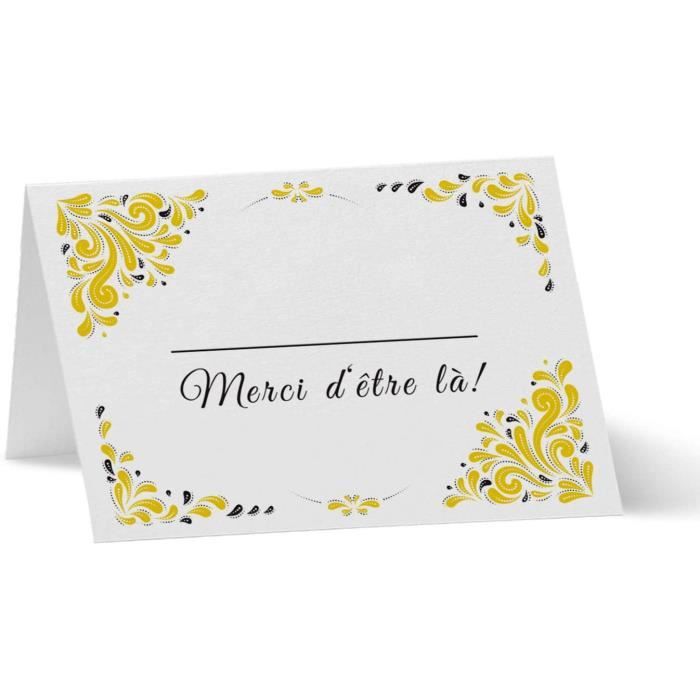Marque Place Pour Mariage Bapteme Anniversaire Noel Porte Nom De Table En Papier 50 Cartes Porte Prenom Modele Ornements Cdiscount Beaux Arts Et Loisirs Creatifs