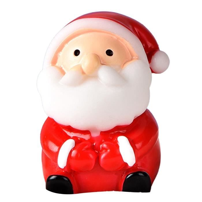 Statuette Chat Noël Bonnet Rouge - Décoration Résine 14cm Style Campagne, Neuve