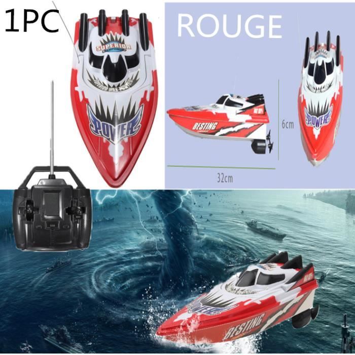 Double moteur, rechargeable Bateau telecommande ?�lectrique RC navire enfant garcon noel 