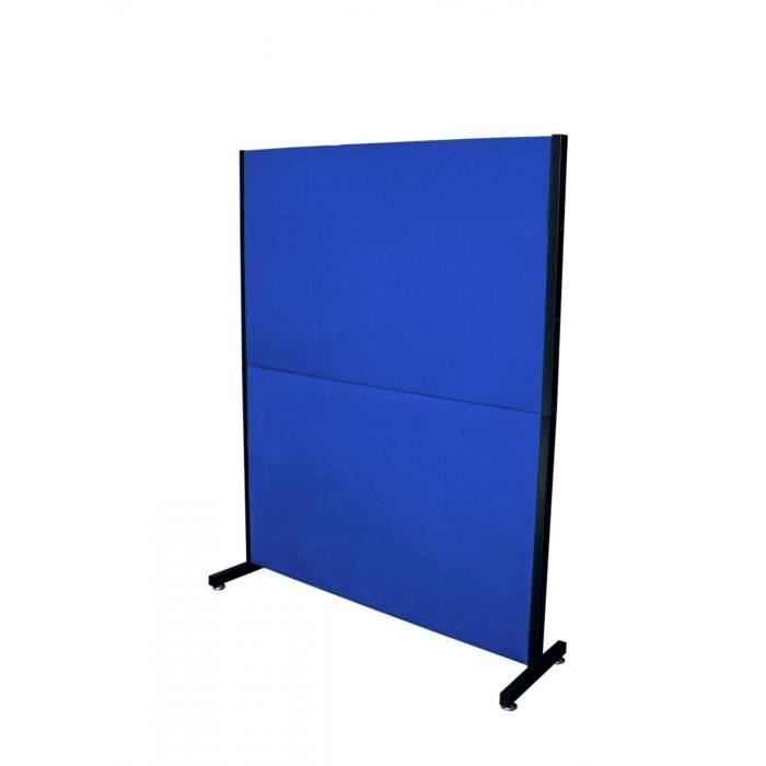 Paravent De Separation Pour Bureaux Et Postes De Travail Amovible Et Avec Structure Noire Tapisse En Tissu Aran Bleu Piqueras Y Achat Vente Chaise De Bureau Soldes Sur Cdiscount