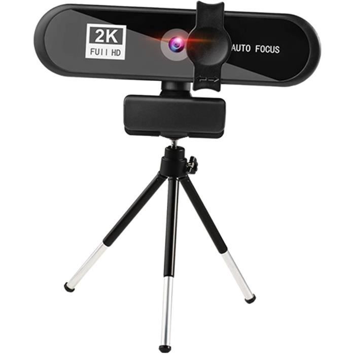 Webcam pour PC, Full HD 1K/2K/4K Appels Vidéo, Autofocus Web Caméra avec  Microphone, Vue Grand Angle 120 Degrés pour Ordinateur 4k blanc