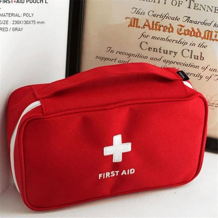 Rouge - Trousse de premiers soins extérieure, sac à main de survie de  camping, kits d'urgence, sac médical de