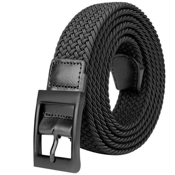 100 cm pour la taille 30 33 Noir 44 ceinture tress e en m tal