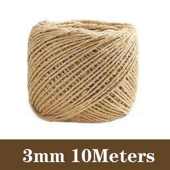 QUARKZMAN Galons En Corde Torsadée, 11 Yards 3mm 3 Plis