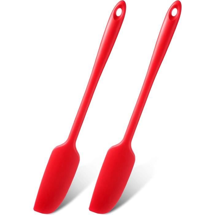 Spatule Silicone Long Manche - Grattoir Pot Antiadhésif (2 Pièces)