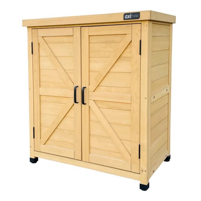 Armoire de jardin - AXI - Felix - Bois FSC 100% Hemlock - Système de verrouillage magnétique - 80x45x93 cm