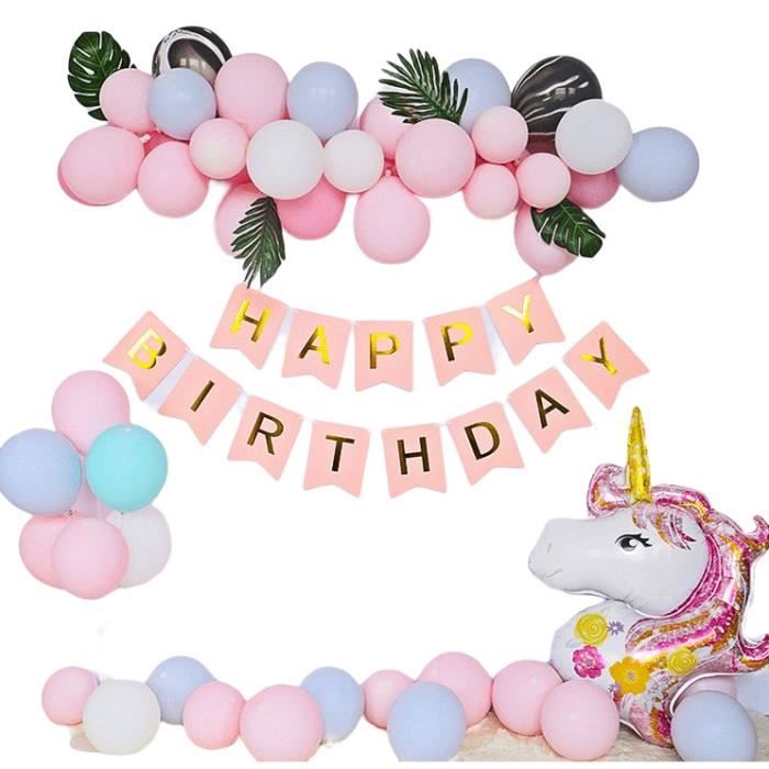 Décorations anniversaire licorne décorations de fête ballons avec