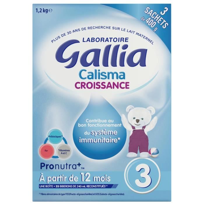 Acheter Gallia calisma bio croissance lait 3ème âge 800g sur