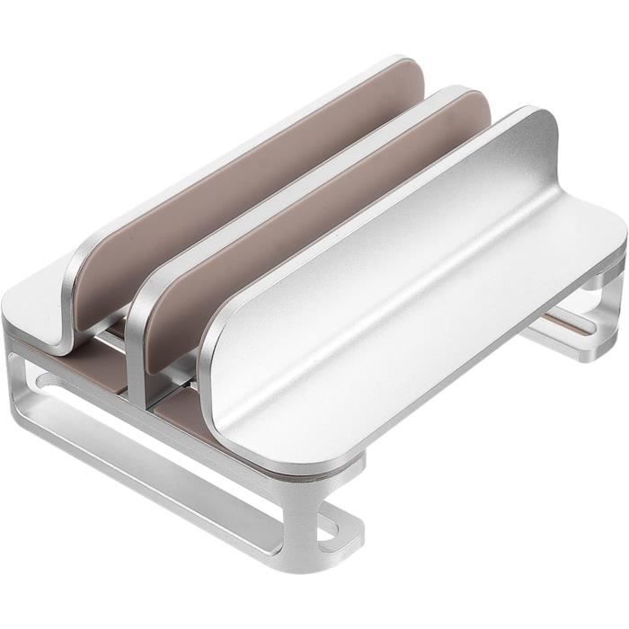 Support Ordinateur Portable Vertical Réglable - Blanc