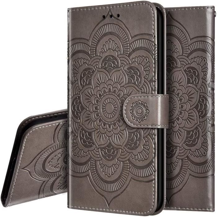 Housse Huawei P Smart 2019, Grand papillon Design PU Etui Housse en Cuir Portefeuille de