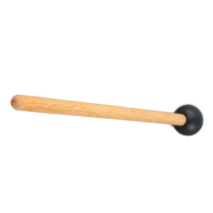 Alomejor Maillets De Percussion Timbales Tête Feutre Laine - Baguettes Grosse Caisse Érable