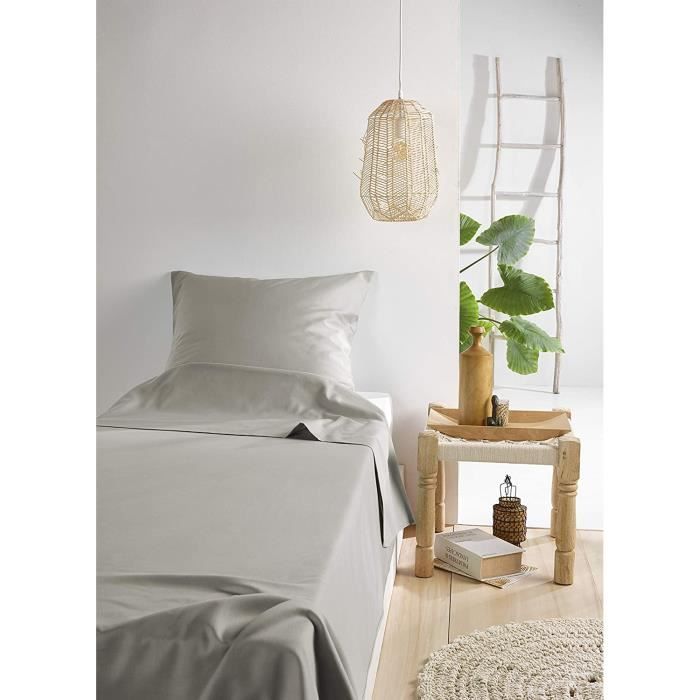 Parure De Lit Aileen De Witte Lietaer - Housse De Couette 140x220 Cm + Taie, Coton Percale 180 Fils, Blanc-noir - 9