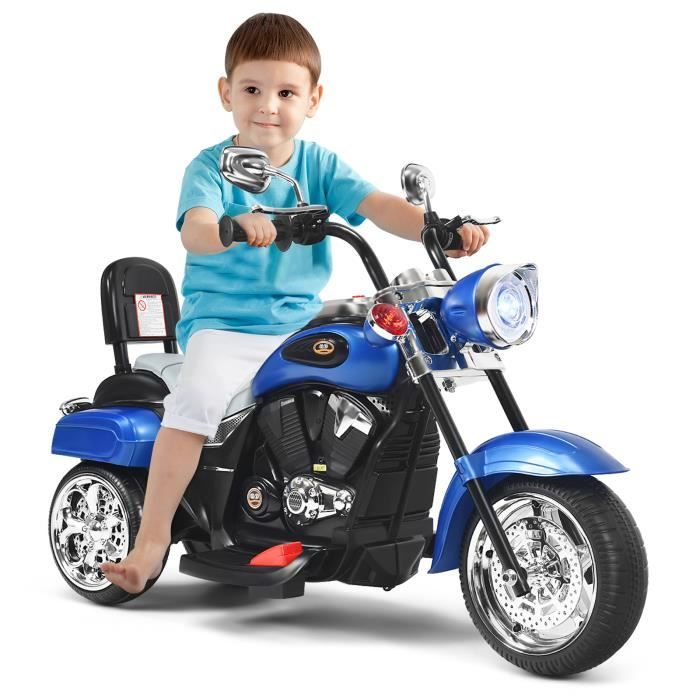 Moto Électrique pour Enfants DREAMADE - Style Cool avec Phare