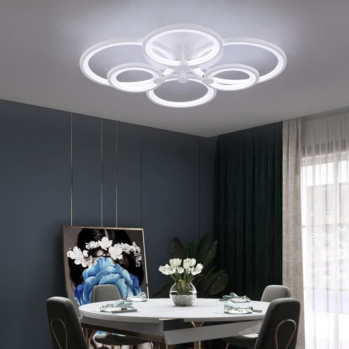 plafonnier led, lampe plafond design incurvé, moderne luminaire