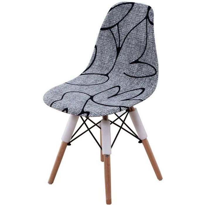 Housses De Chaise Scandinave Mswborml - Lot De 2 Extensibles | Lavable Machine | Design Courbe Vert