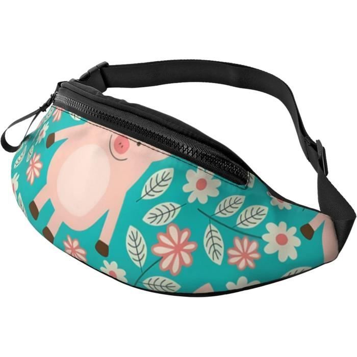 Sac Banane Femme, Couleur * Tendance * * avec Multiples Emplacements pour Cartes, Sac de * Réglable, Sac Banane Double