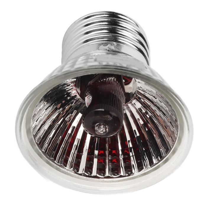 Lampe chauffante pour reptiles ESTINK - LED 25W - Lumière infrarouge 3.0 -  Filetage standard E27 - Cdiscount Electroménager