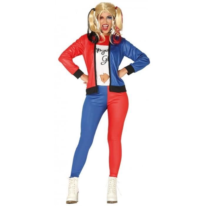 Deguisement Femme Arlequin Quinn L Cdiscount Jeux Jouets
