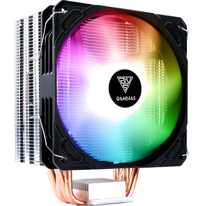 Ventirad processeur Gamdias Boreas E1-410 RGB - gris/noir - 12 cm