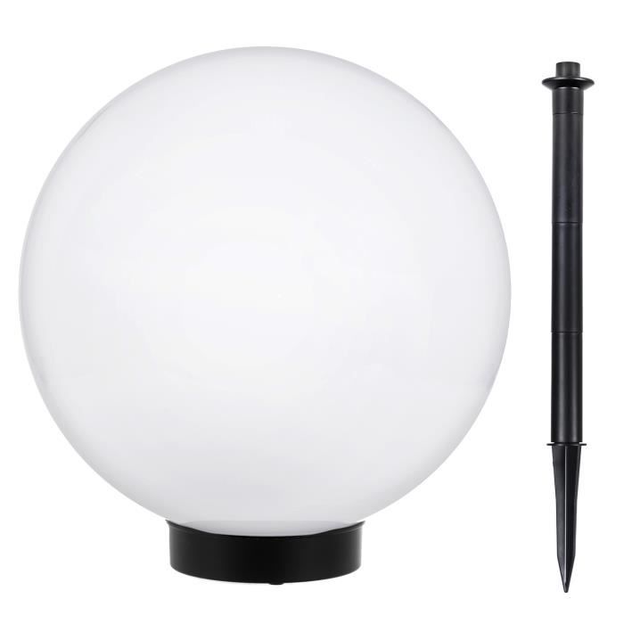 Lampe solaire LED extérieure sur pied blanche 25x25x58 GreenBlue GB166