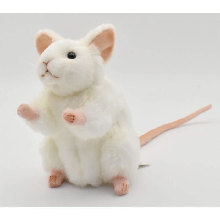peluche souris blanche
