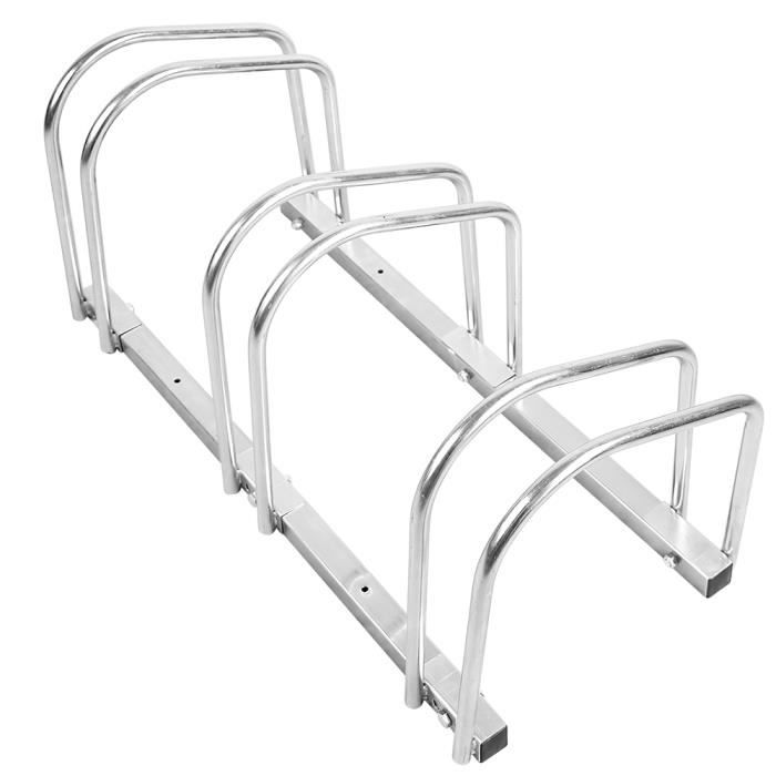 Râtelier 4 Vélos Au Sol - Système Porte-Vélo - Support Pour 4 Vélos En
