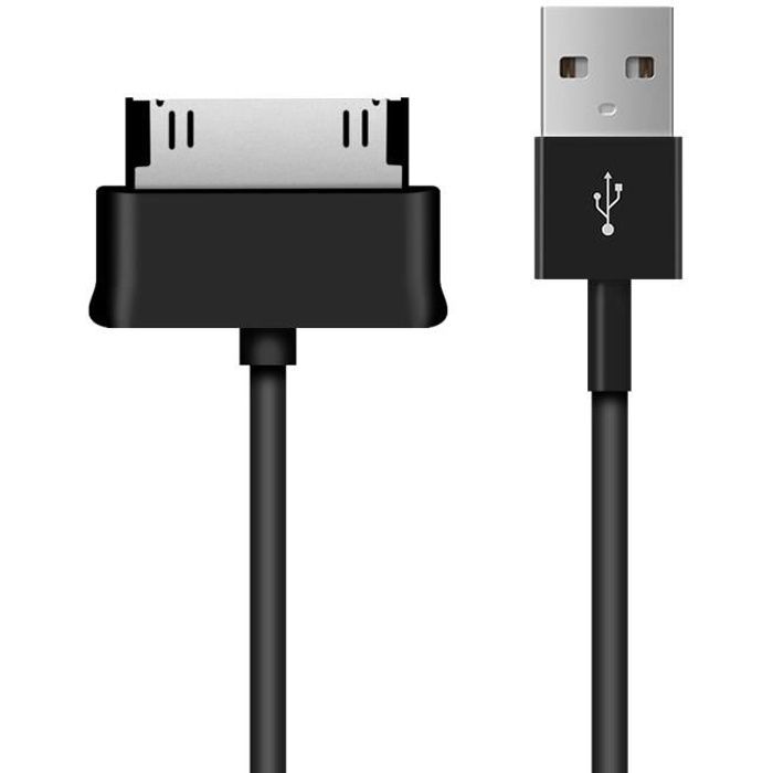 kwmobile Câble USB Samsung Galaxy Tab 1/2 10.1/Tab 2 7.0/Note 10.1 - Câble chargeur USB 2.0 avec 30 broches pour tablette Samsung Ga