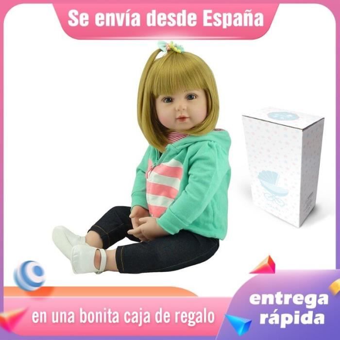 Acheter Poupée Reborn réaliste en silicone pour bébé, 55 cm, 22 pouces, vinyle, nouveau-né, fille, princesse, jouet pour tout-petits, cadeau