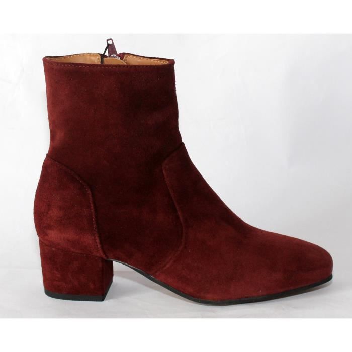 bottines bordeaux mango
